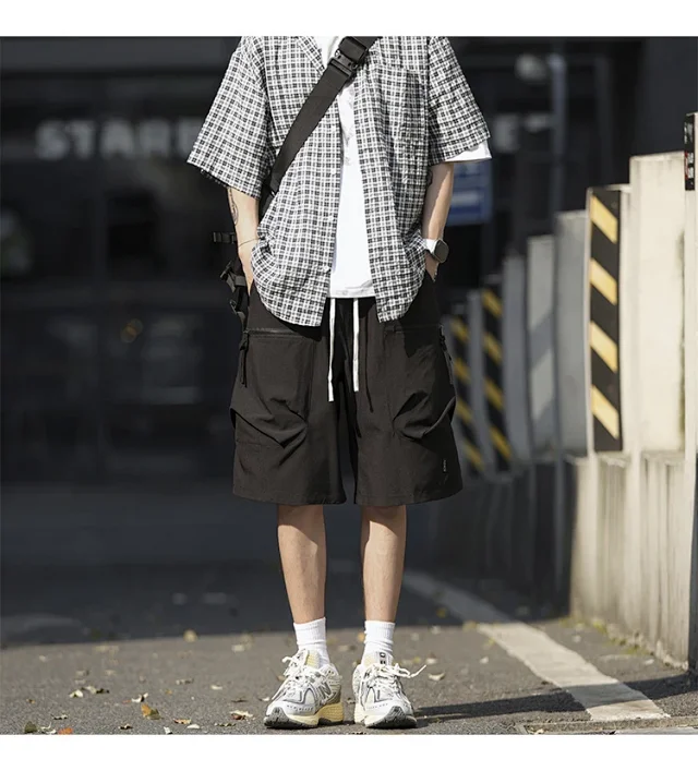 Men's Summer Ice Silk Sports Shorts Detail