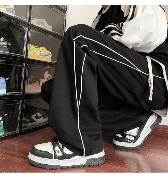 Men's Oversize Striped Pants (Spring) Detail