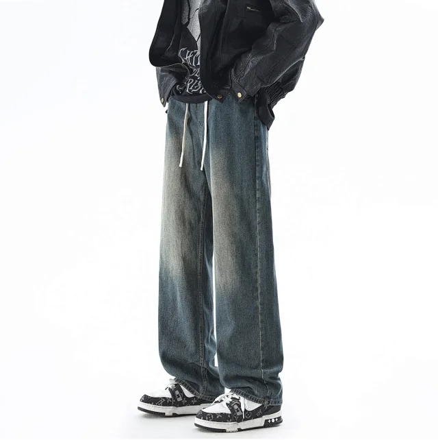 Men's Retro Spring Vibe Straight Cargo Jeans Detail