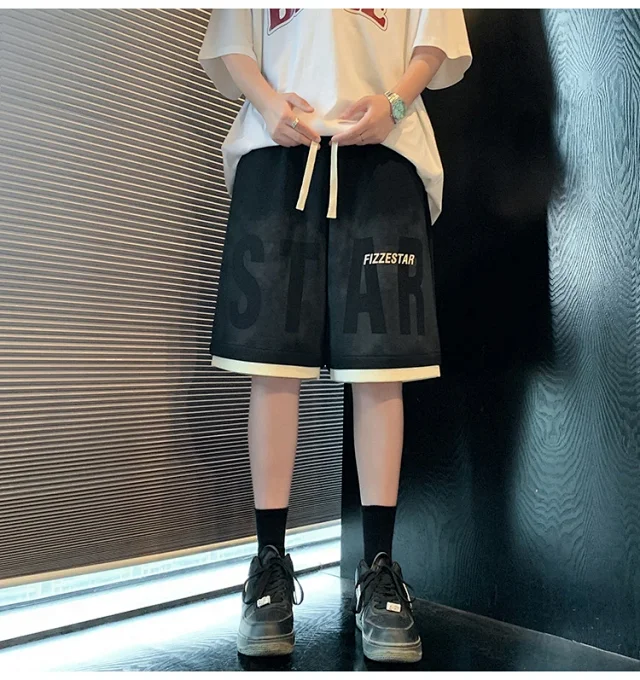 2025 Men's Tie-Dye Oversize Sport Shorts Detail