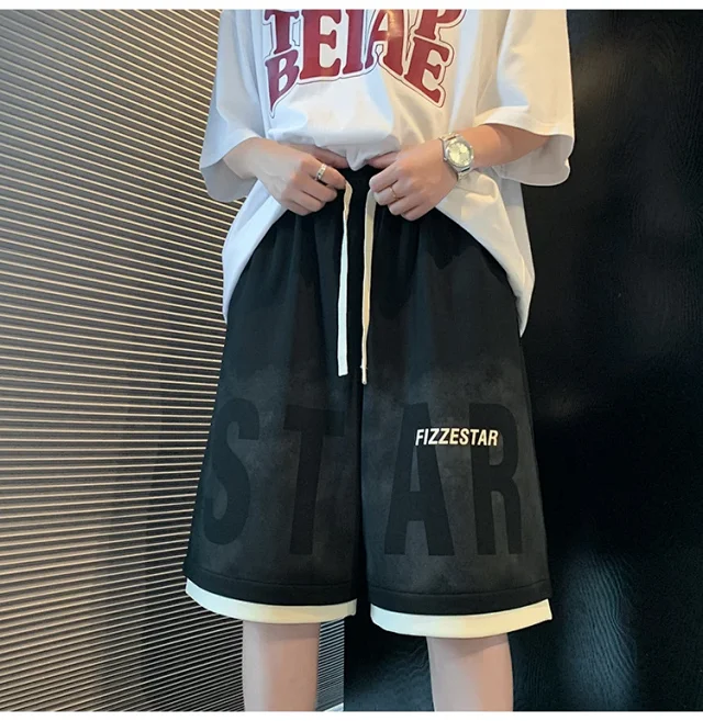 2025 Men's Tie-Dye Oversize Sport Shorts Detail