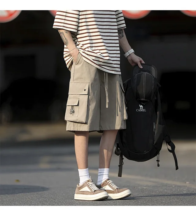 Men's Retro Big Pocket Shorts Detail