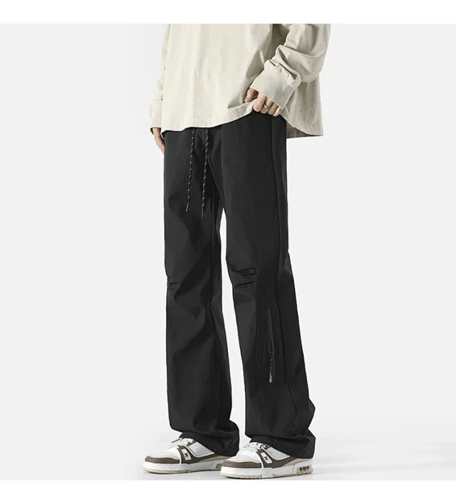 Men's Spring Euro - American Vibe Flared Cargo Pants Detail