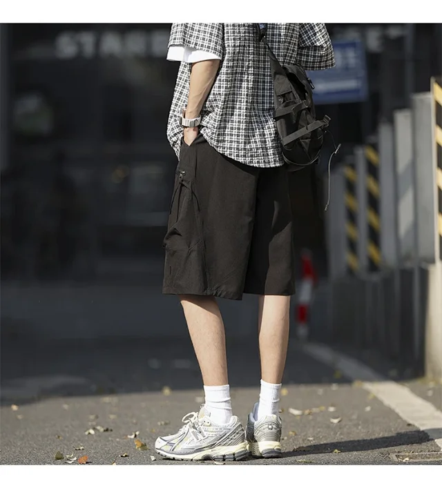 Men's Summer Ice Silk Sports Shorts Detail
