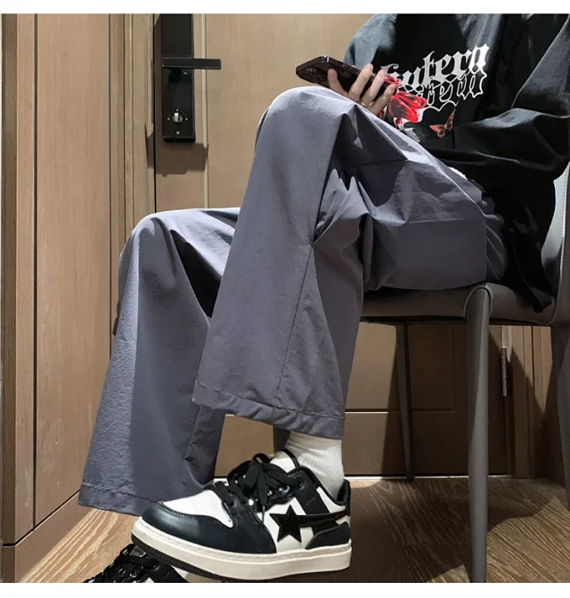 Japanese Oversize Pants for Men Detail