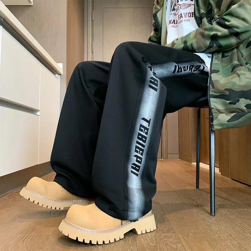 Men's 2025 Spring/Fall Oversize Wide-Leg Pants