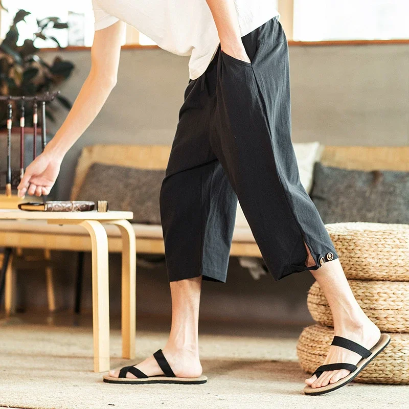 Men's Summer Linen Shorts