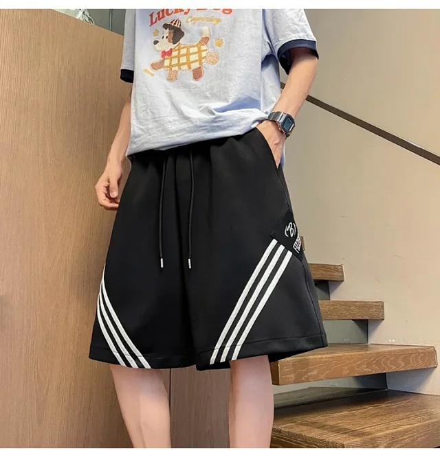 Men's Summer Loose Straight Shorts Detail