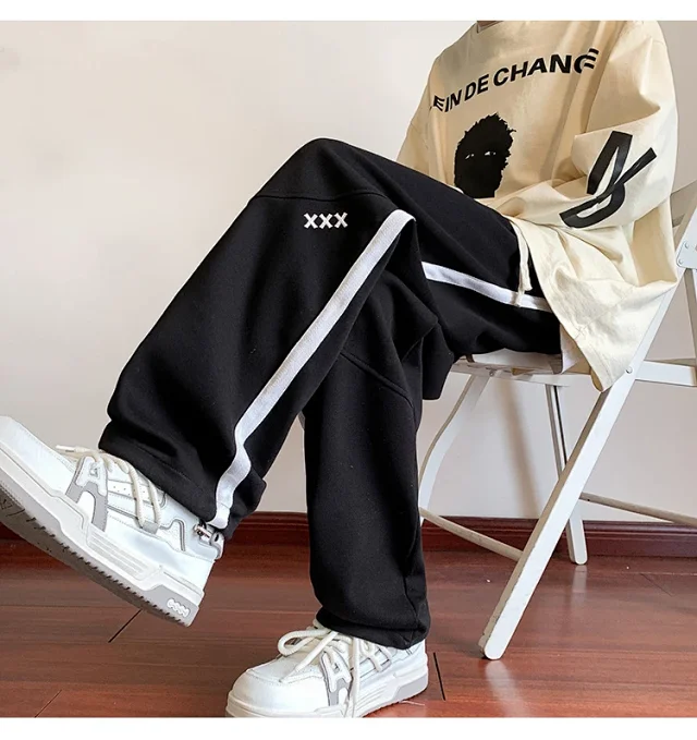 Oversize Striped Pants for Men Detail