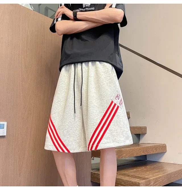 Men's Summer Loose Straight Shorts Detail