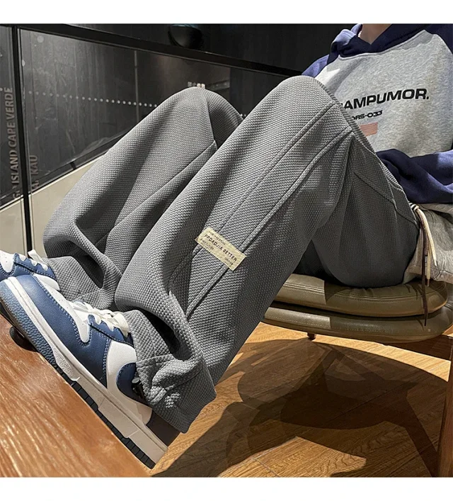 Men's Retro Oversize Wide-Leg Pants Detail
