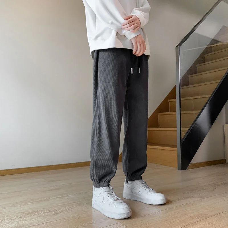 Men's Corduroy Joggers Winter