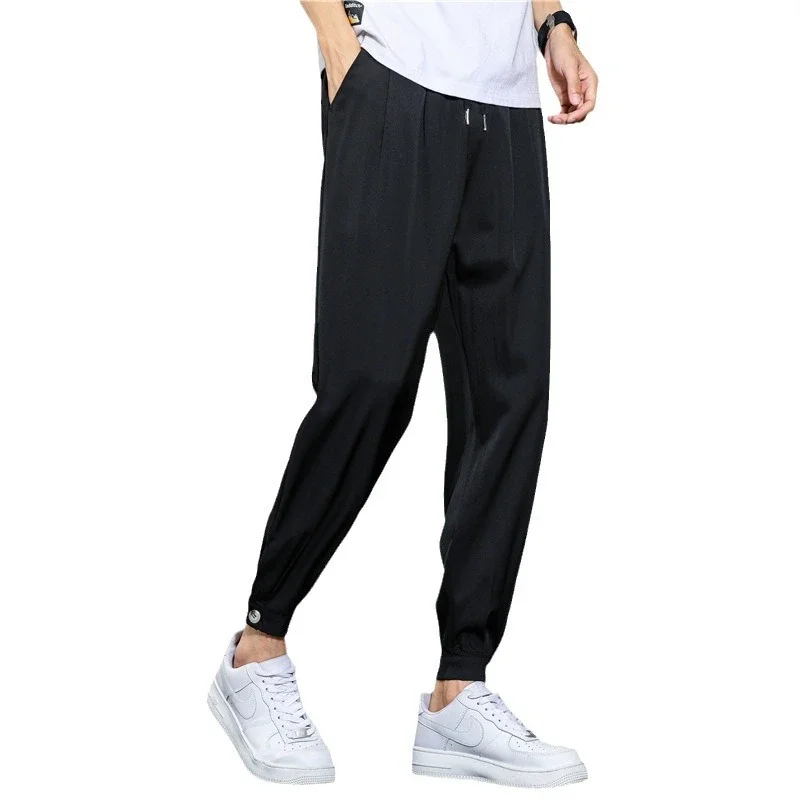 Douyin Men's Summer Ice Silk Pants