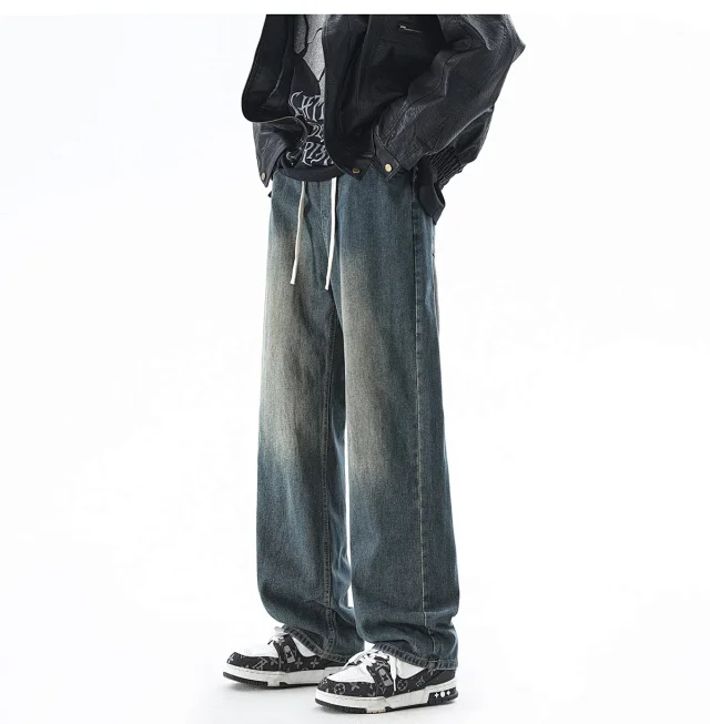 Men's Retro Spring Vibe Straight Cargo Jeans Detail