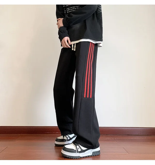 Men's Retro Striped Hiphop Pants Detail