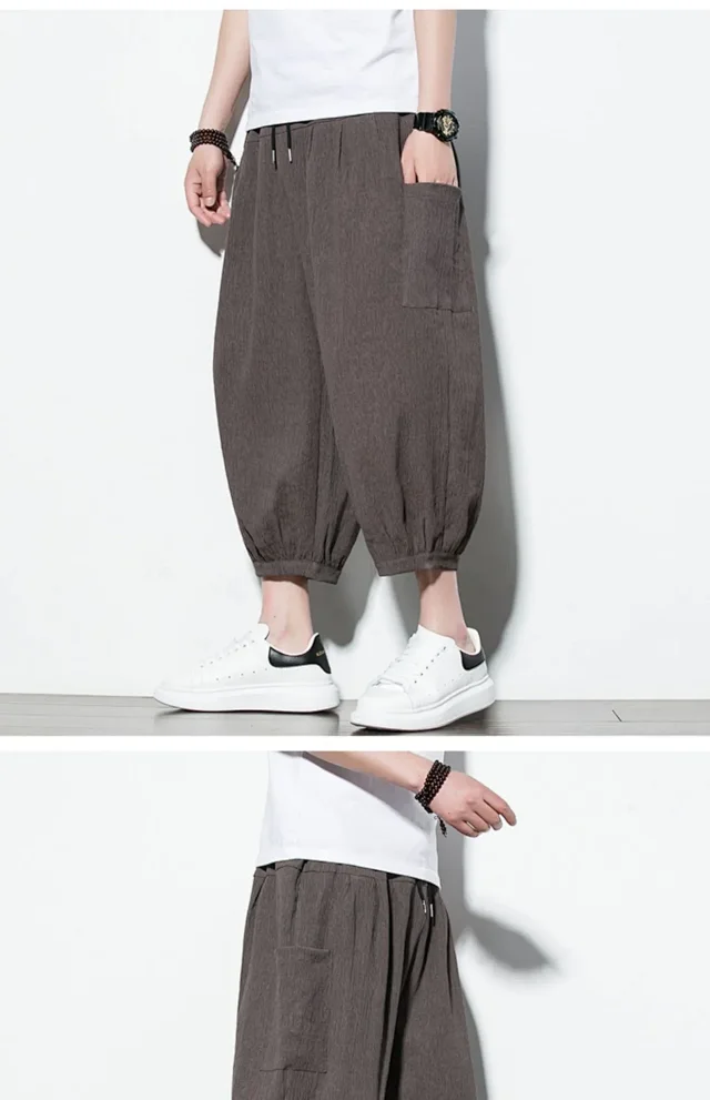 Men's 2025 Summer Ice Silk Capris Detail