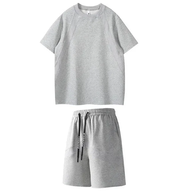 Men's Summer Space Cotton Short Set Detail