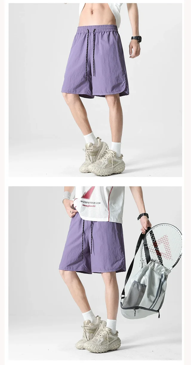 Men's Button - Paneled Quick - Dry Shorts Detail