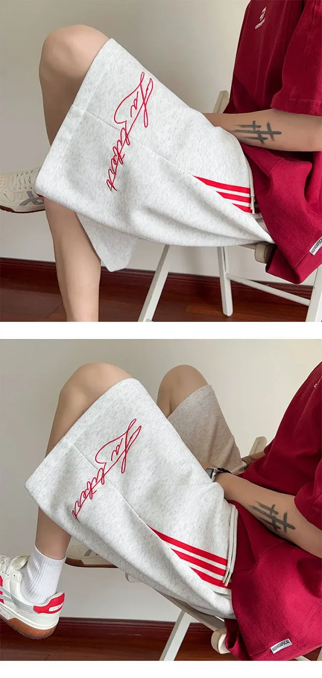 2025 Men's American Embroidered Shorts Detail