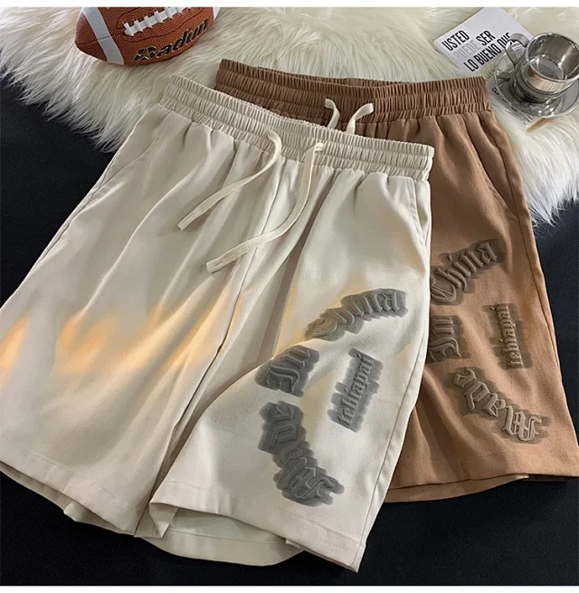 Men's Summer Loose Ice Silk Casual Shorts Detail