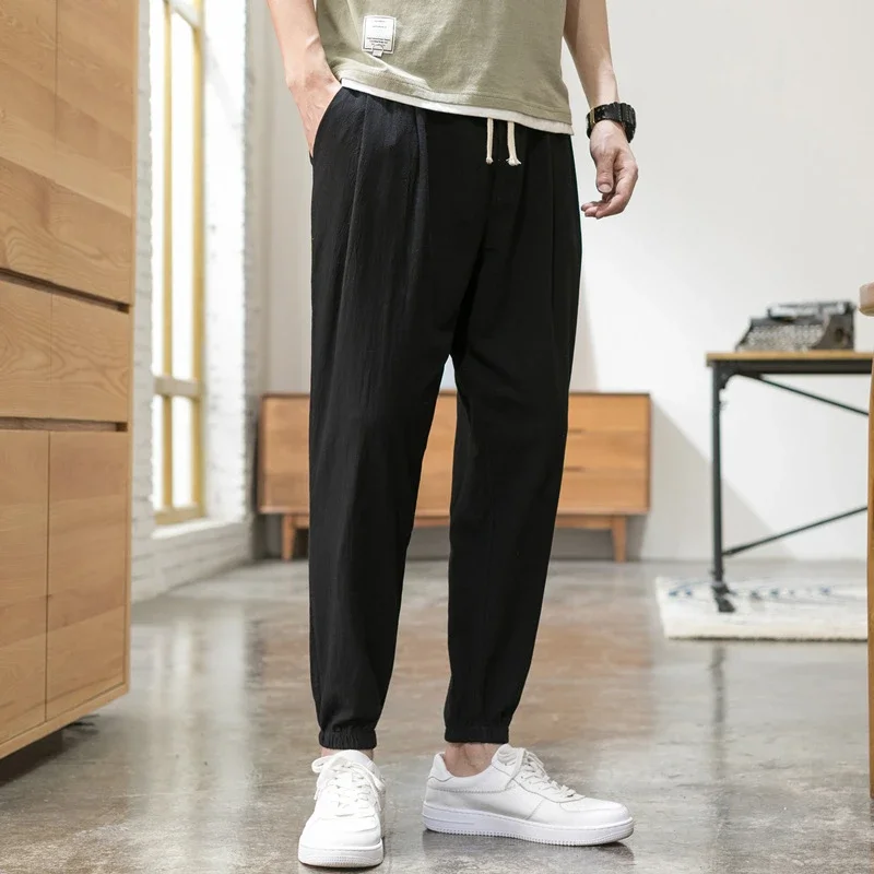 Wind Linen Loose Men's Harem Pants