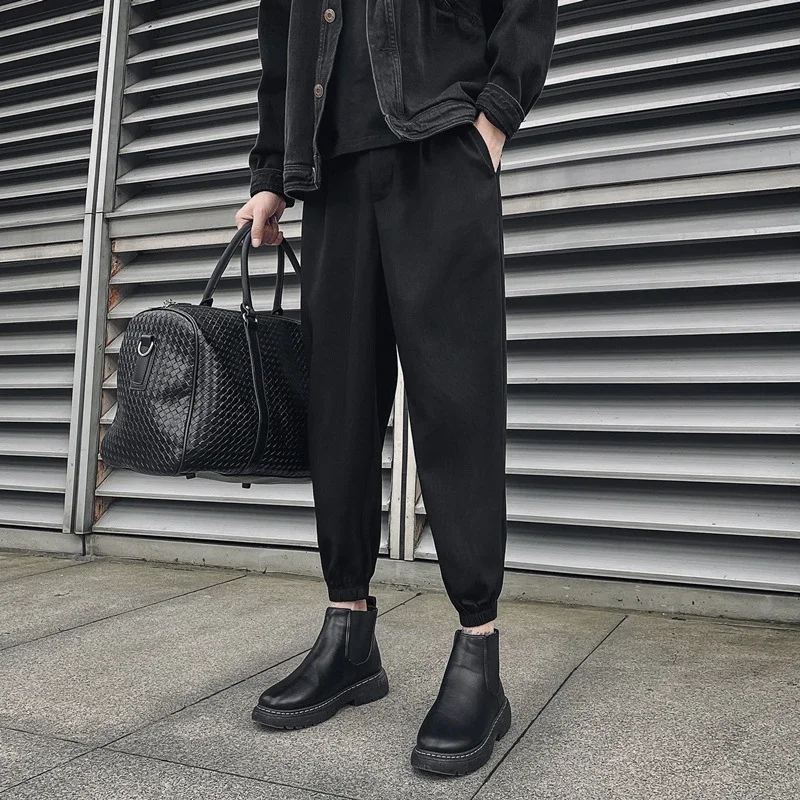 Men's Loose Ice Silk Pants
