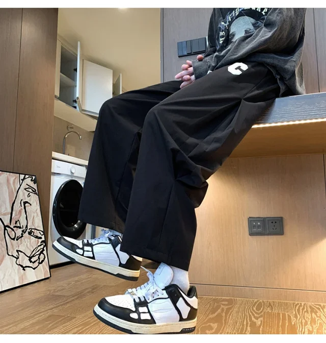 Japanese Oversize Pants for Men Detail