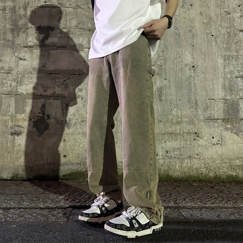 Men's Vintage Mud-Dyed Denim Pants