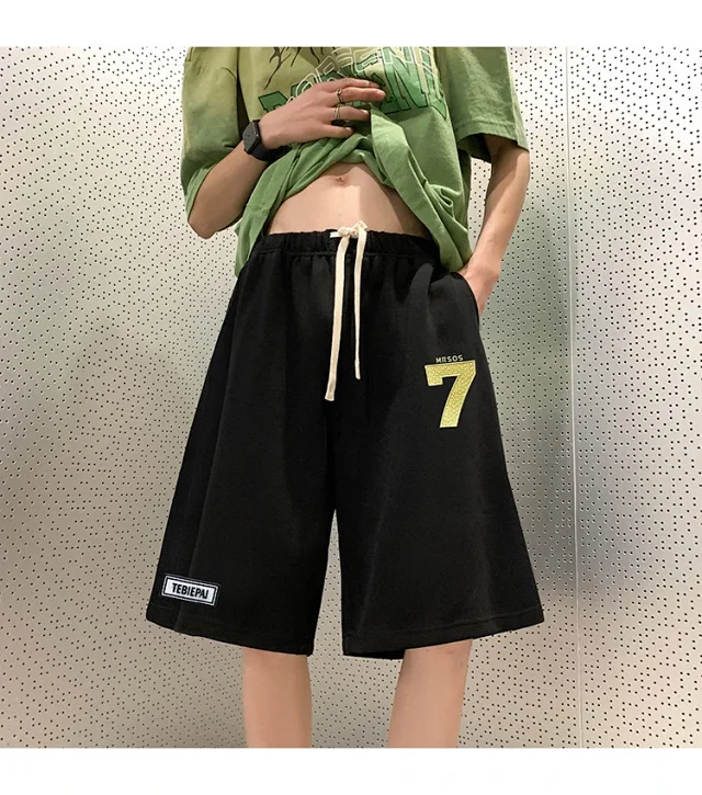 Men's Embroidered Retro Shorts Detail