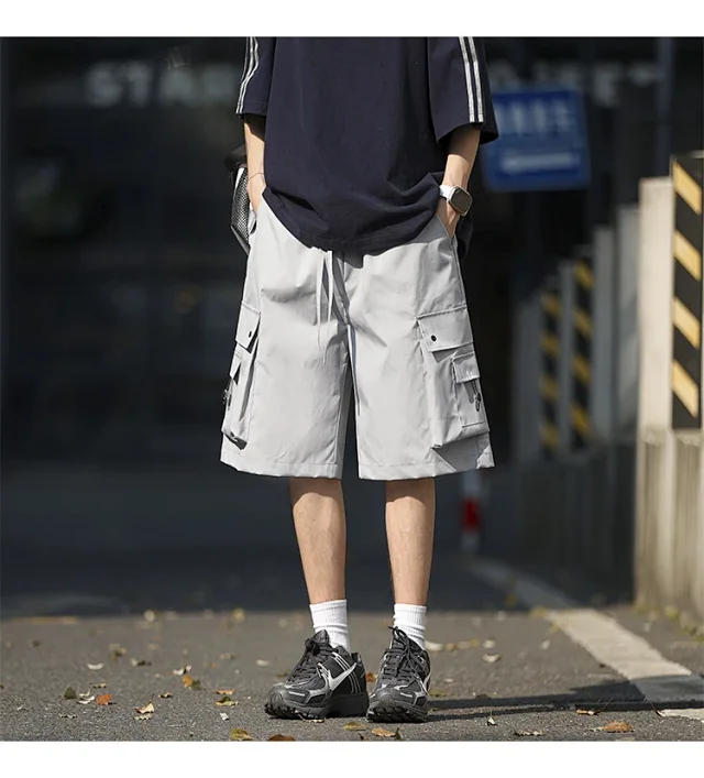 Men's Retro Big Pocket Shorts Detail