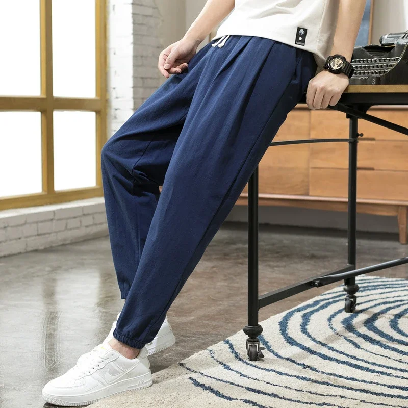 Wind Linen Loose Men's Harem Pants