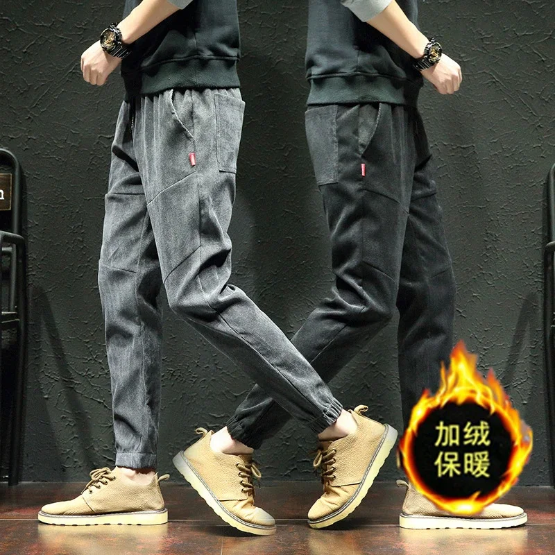 Men's Corduroy Joggers with Fleece