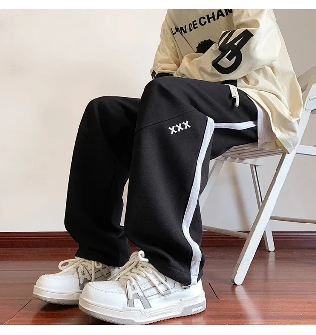 Oversize Striped Pants for Men Detail