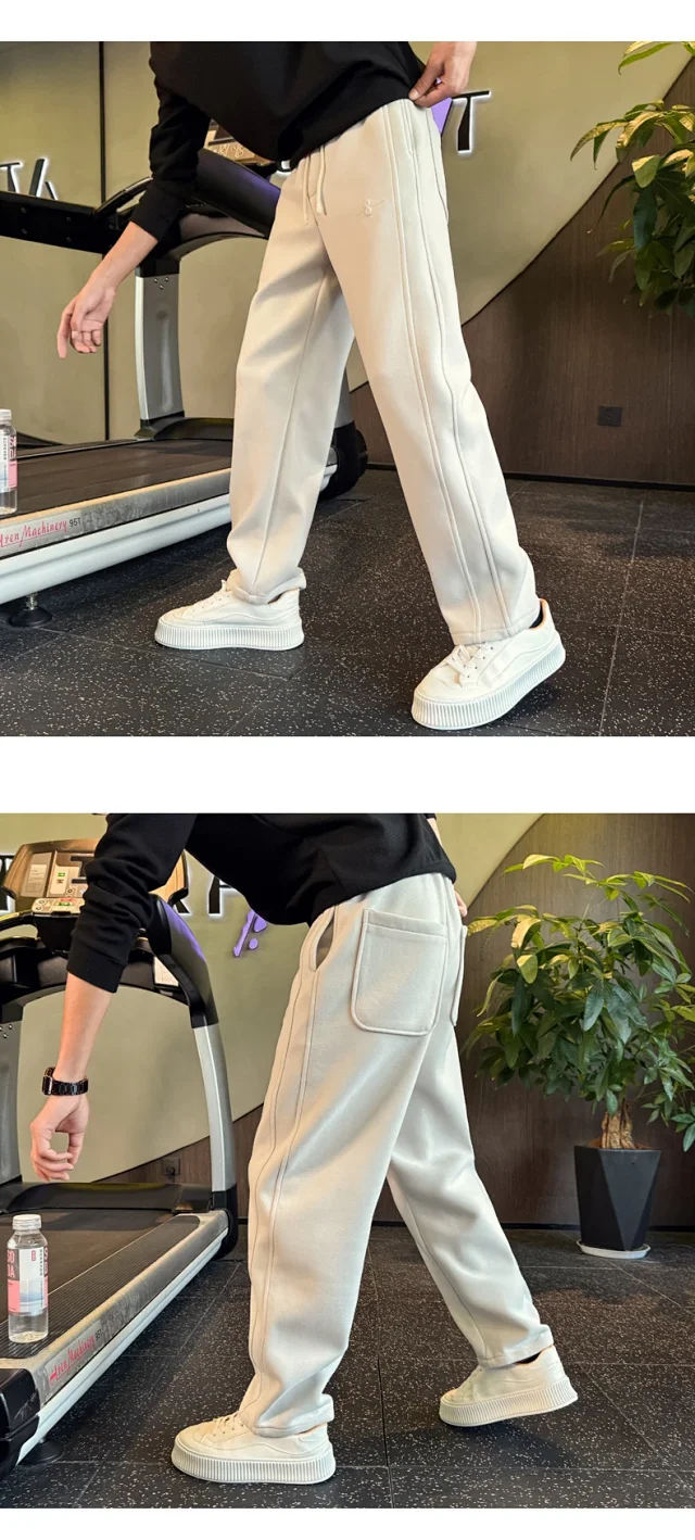 2025 Trendy Straight Sweatpants for Men Detail