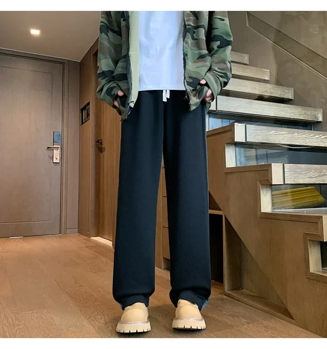 Men's 2025 Spring/Fall Oversize Wide-Leg Pants Detail