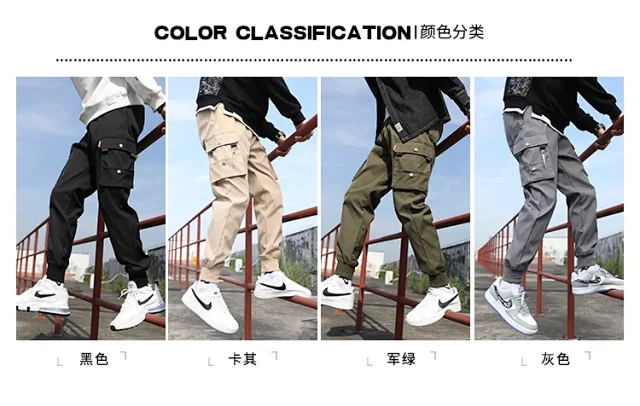 2025 Spring Men's Hong Kong-style Casual Pants Detail