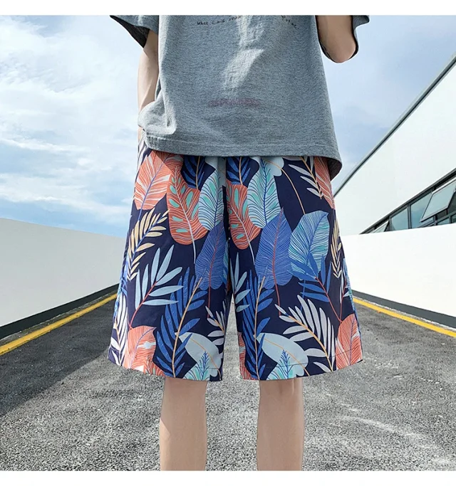 Men's Summer Thin Ice Silk Quick-dry Beach Pants Detail