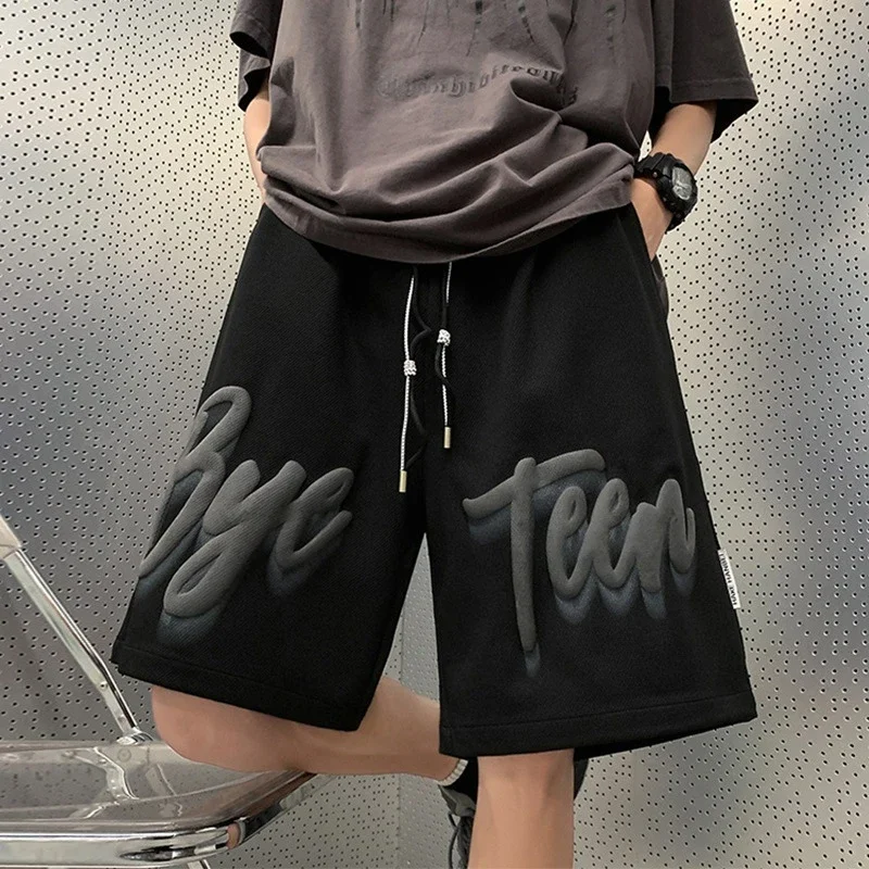 2025 Men's Foam Print American Shorts