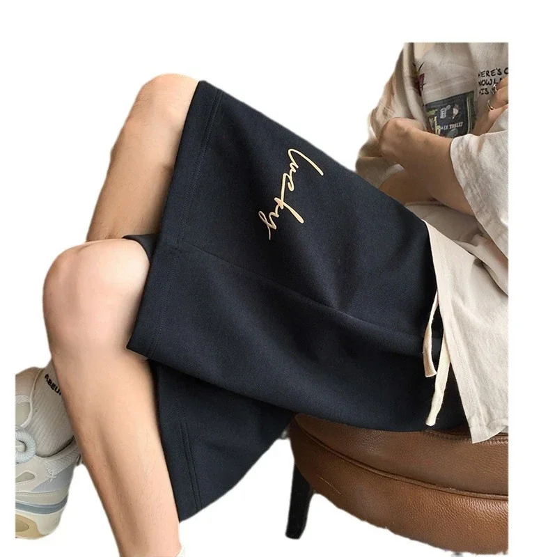 Men's Summer New Trendy Foam Print Loose Shorts