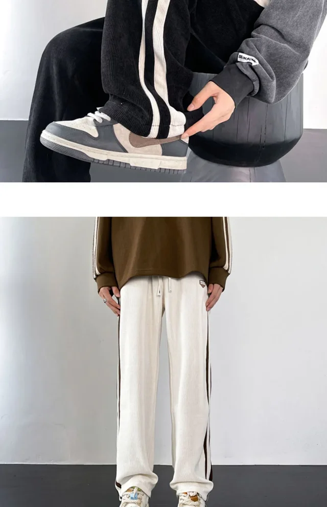Corduroy Men's Winter Sweatpants Detail