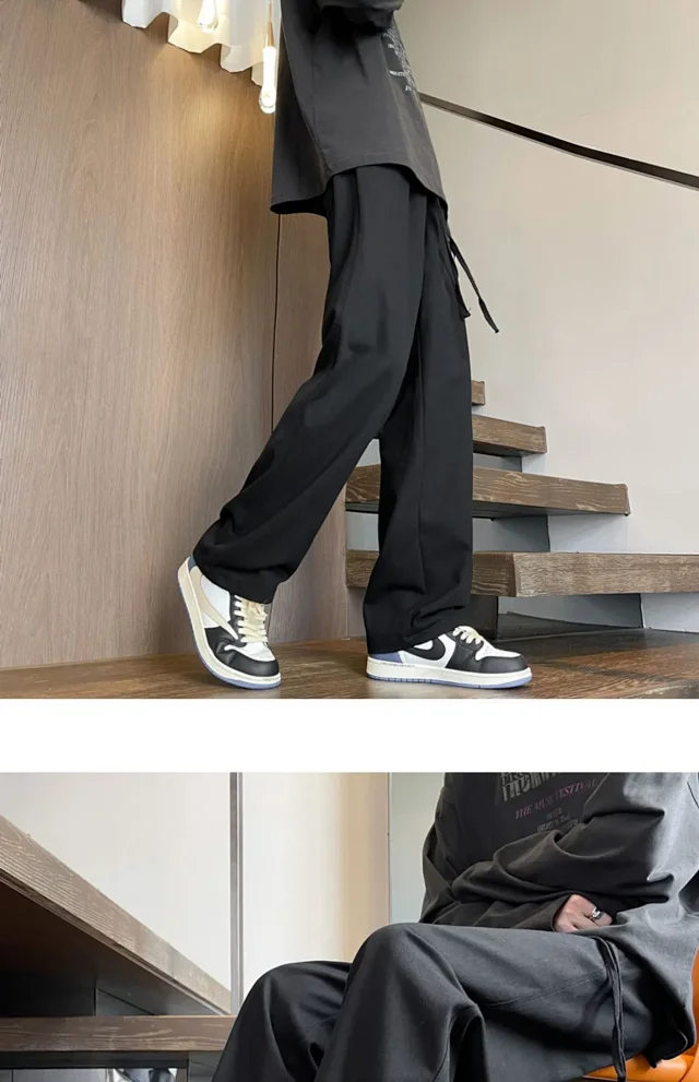 Men's Cotton Straight Cargo Pants Detail