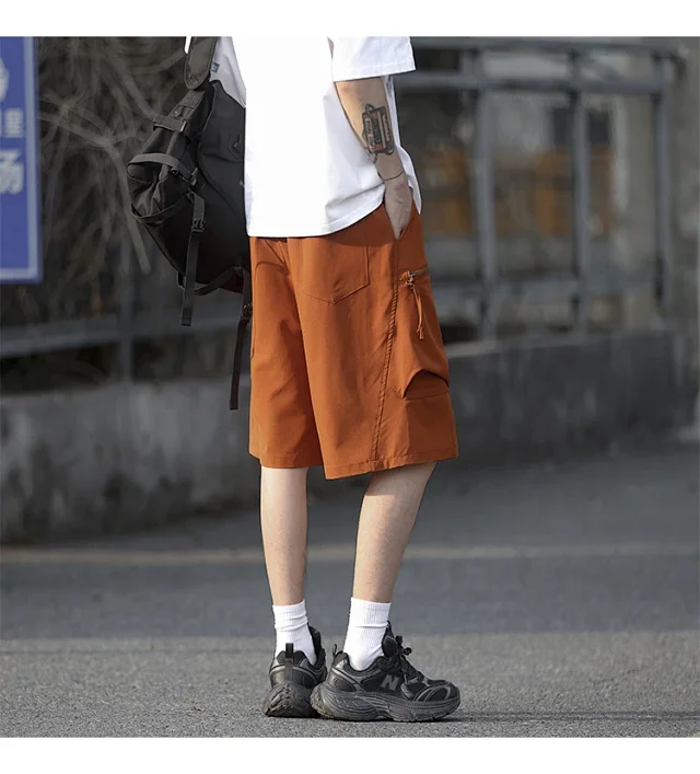 Men's Summer Ice Silk Sports Shorts Detail