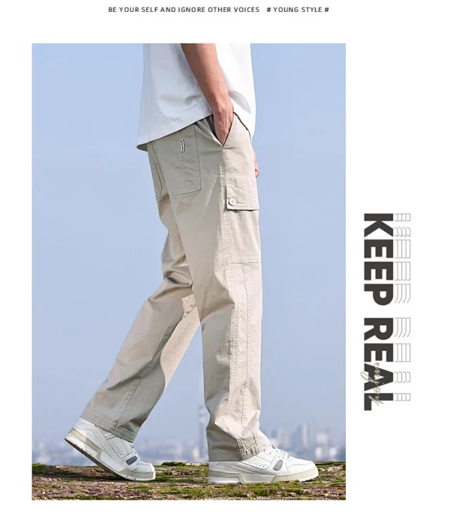 Men's 2025 Spring/Summer American Trendy Work Pants Detail