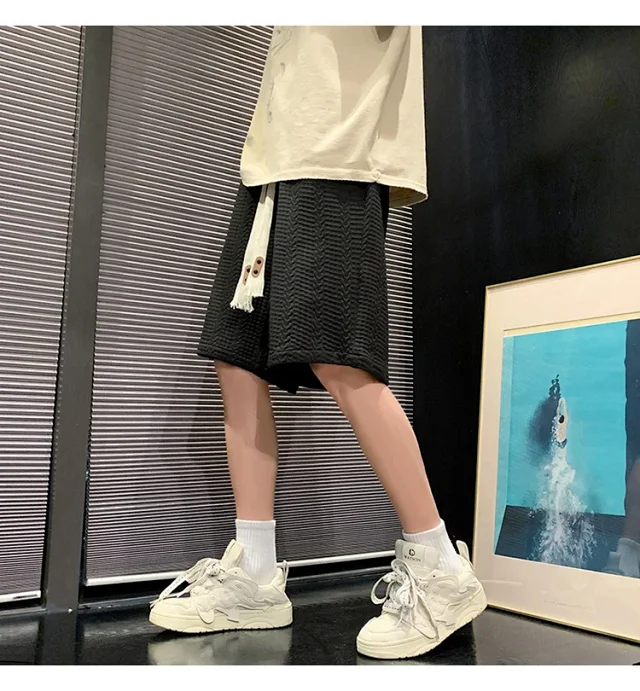 Men's Summer Jacquard College Shorts Detail