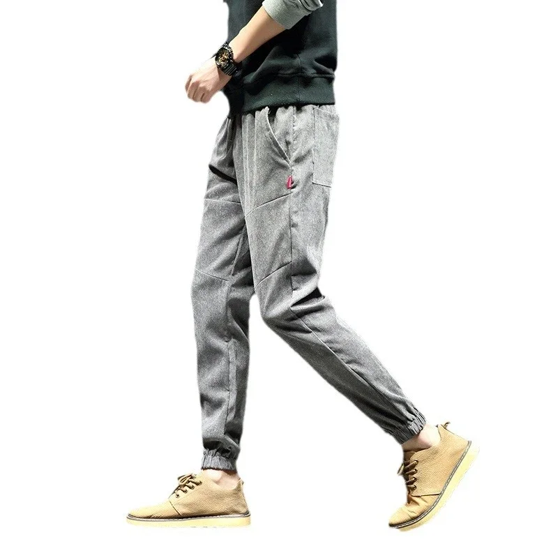 Men's Corduroy Joggers with Fleece