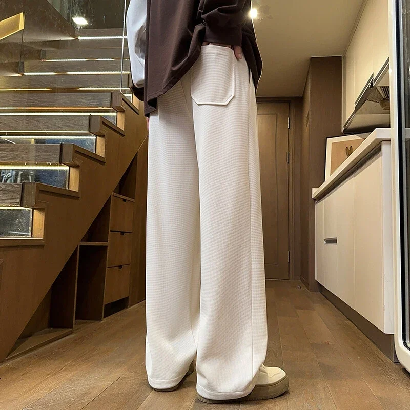 Men's Oversize Fleece Waffle Trousers
