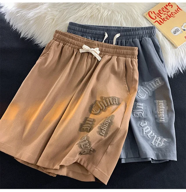 Men's Summer Loose Ice Silk Casual Shorts Detail