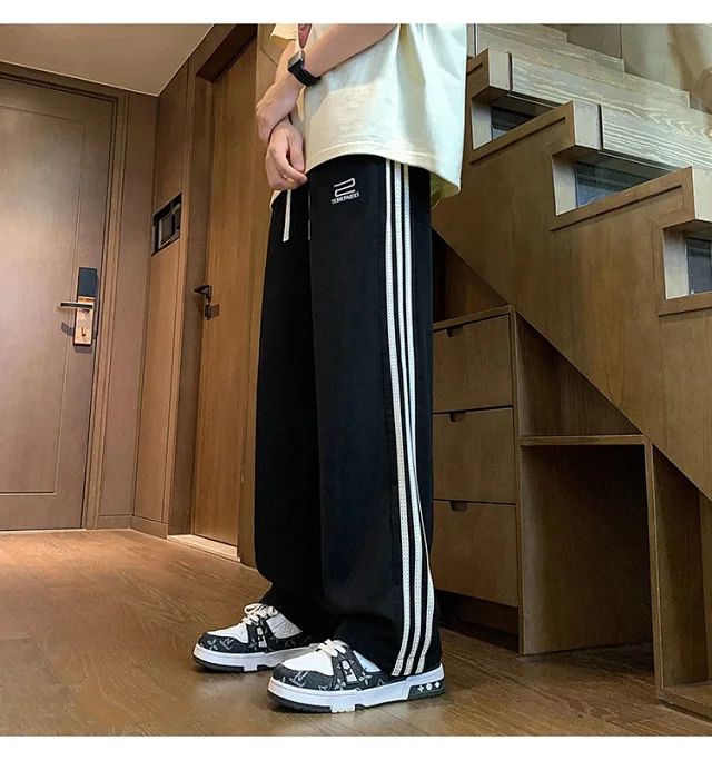 Men's 2025 Summer Ice Silk Loose Pants Detail
