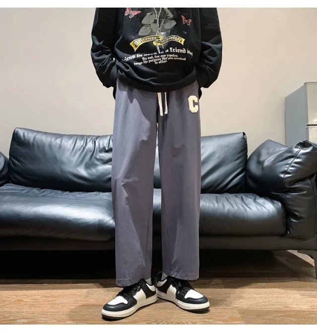 Japanese Oversize Pants for Men Detail