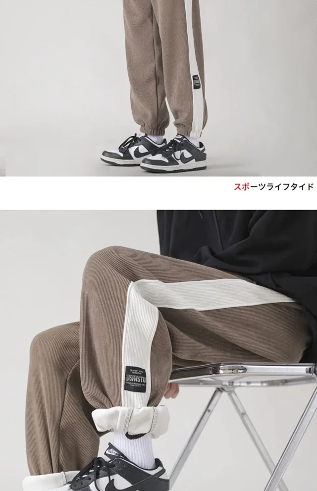 Men's Chenille Classic Harem Sweatpants Detail